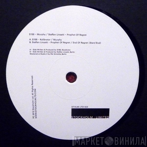 Staffan Linzatti, S100 - Murphy / Prophet Of Regret