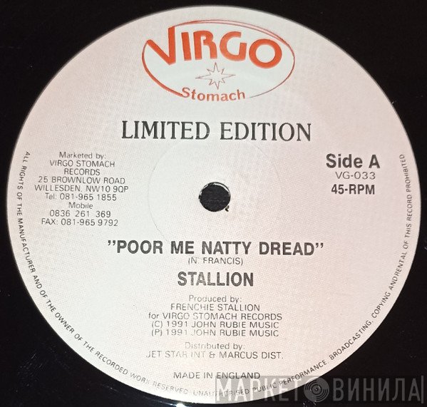 Stallion  - Poor Me Natty Dread