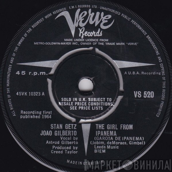 Stan Getz, João Gilberto - The Girl From Ipanema
