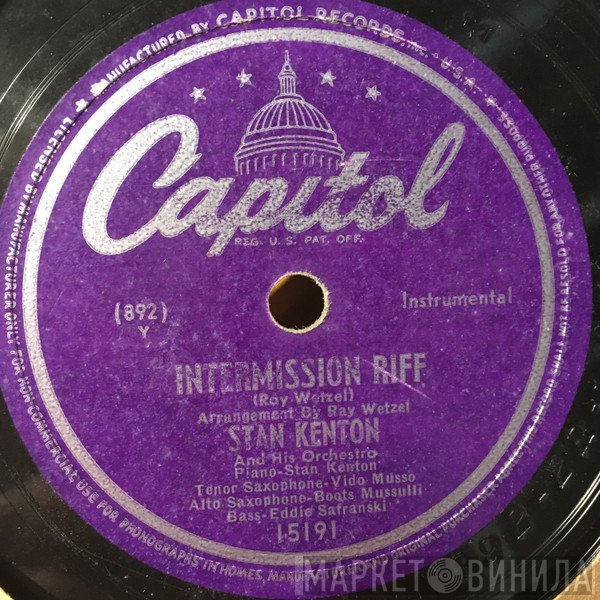 Stan Kenton And His Orchestra  - Intermission Riff / Minor Riff
