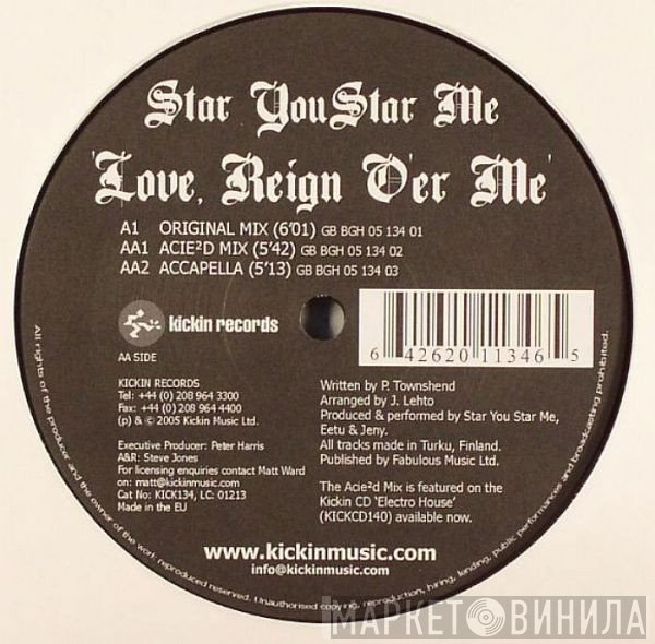 Star You Star Me - Love, Reign O'er Me
