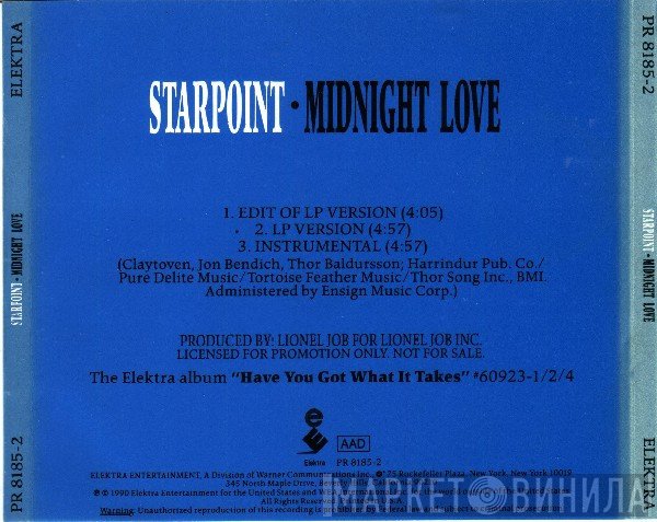 Starpoint  - Midnight Love