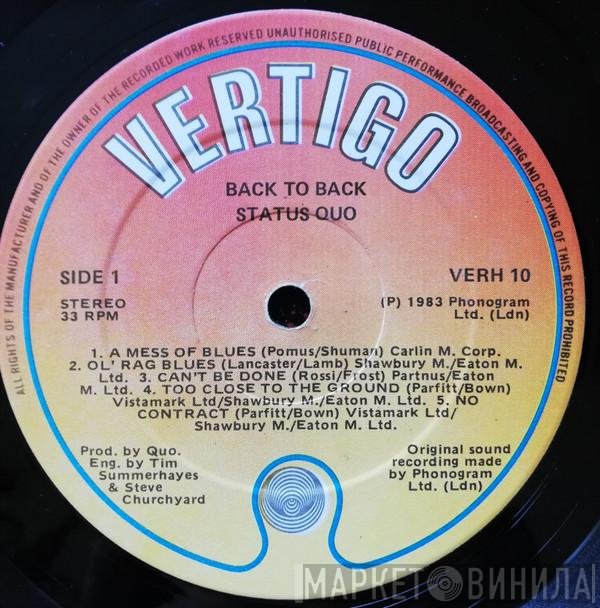 Status Quo  - Back To Back