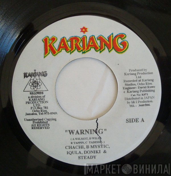 Steady Ranks, Doniki, Billy Mystic Wilmot, Chachi , Iqulah - Warning