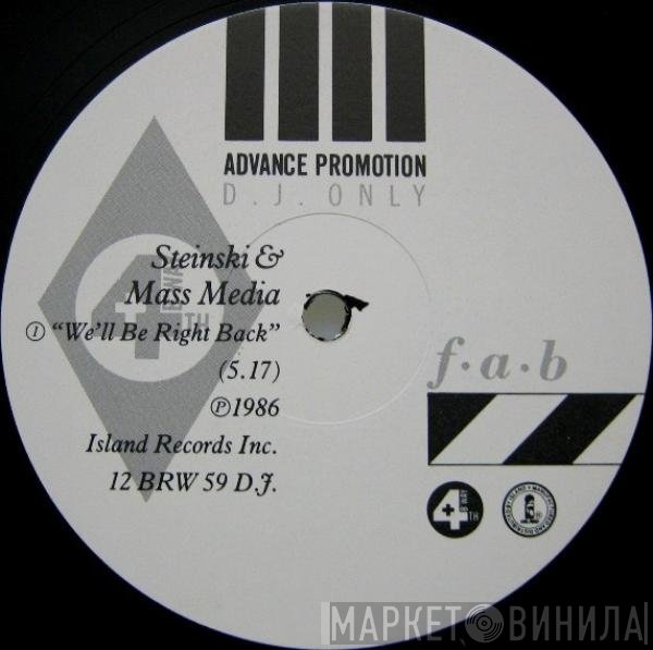 Steinski & Mass Media - We'll Be Right Back