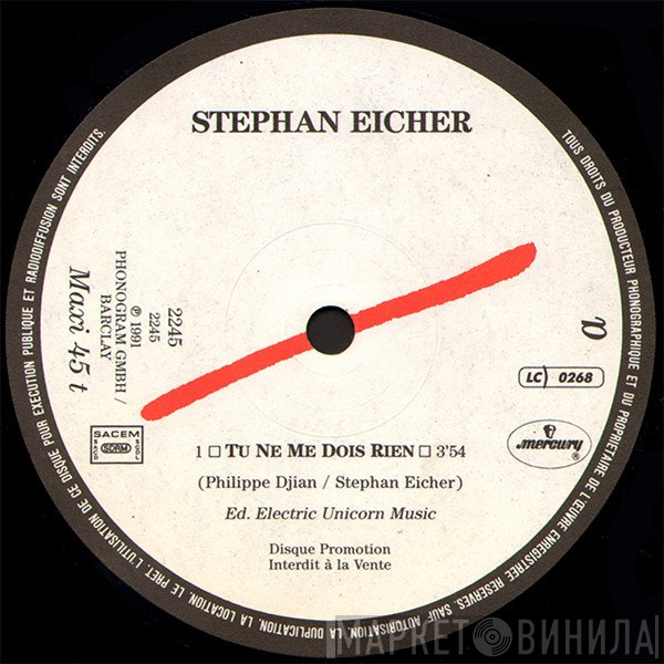 Stephan Eicher  - Tu Ne Me Dois Rien