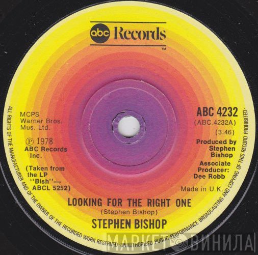 Stephen Bishop - Looking For The Right One
