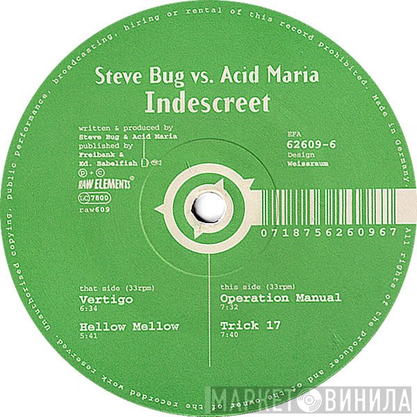 Steve Bug vs. Acid Maria  - Indescreet