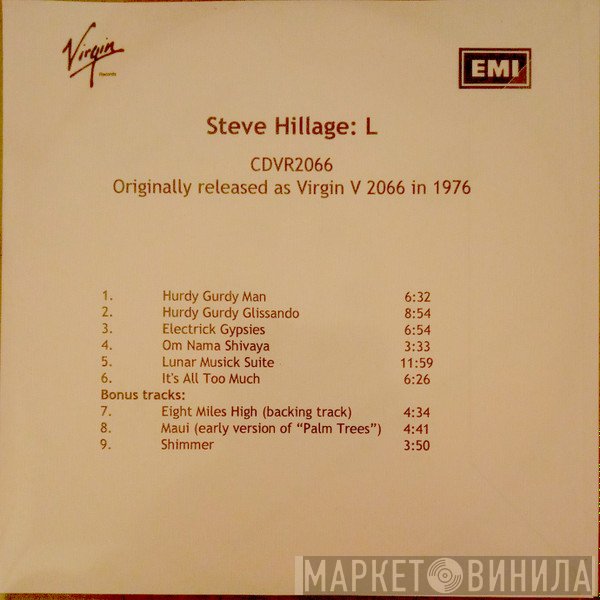 Steve Hillage  - L