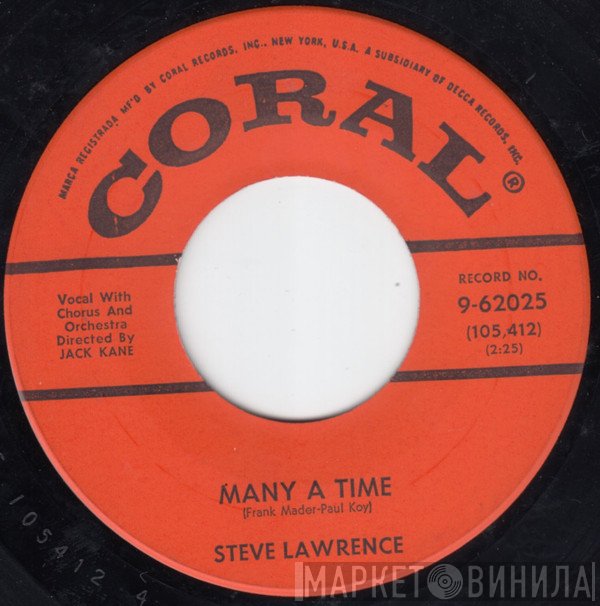 Steve Lawrence   - Many A Time