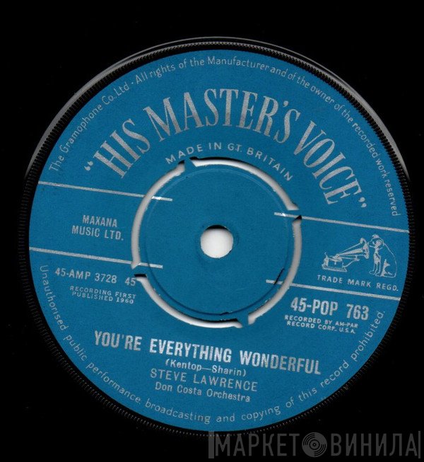 Steve Lawrence  - You're  Everything Wonderful