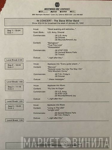 Steve Miller Band  - In Concert