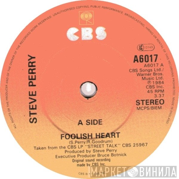 Steve Perry  - Foolish Heart