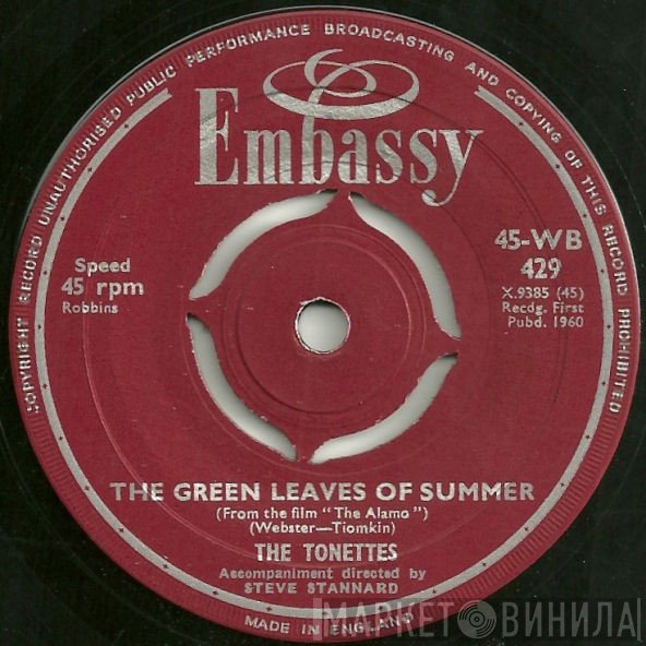 Steve Stannard And His Group, The Tonettes  - The Green Leaves Of Summer / Gurney Slade