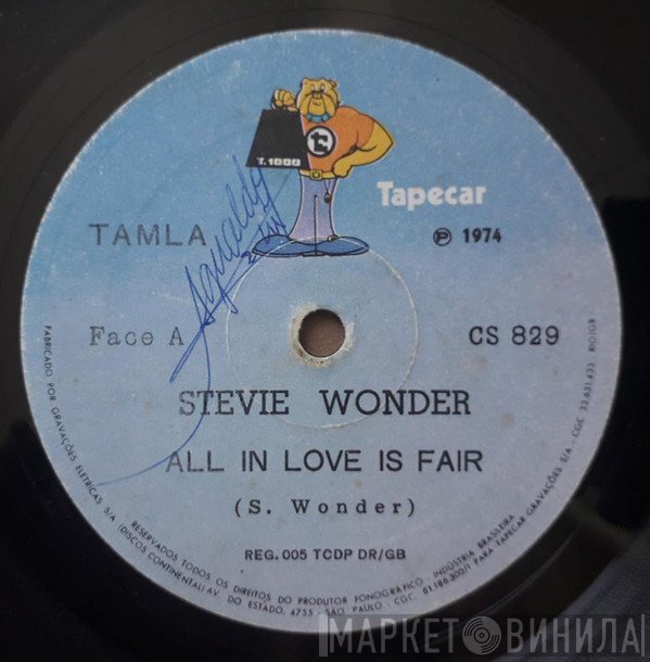 Stevie Wonder  - All In Love Is Fair