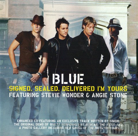 Stevie Wonder, Angie Stone, Blue  - Signed, Sealed, Delivered I'm Yours