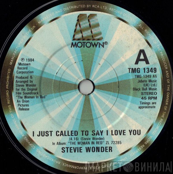 Stevie Wonder - I Just Called To Say I Love You