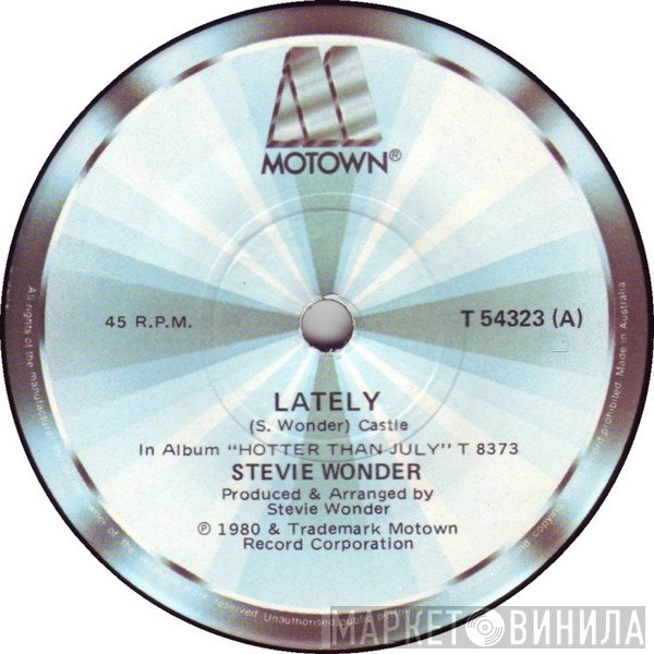 Stevie Wonder  - Lately