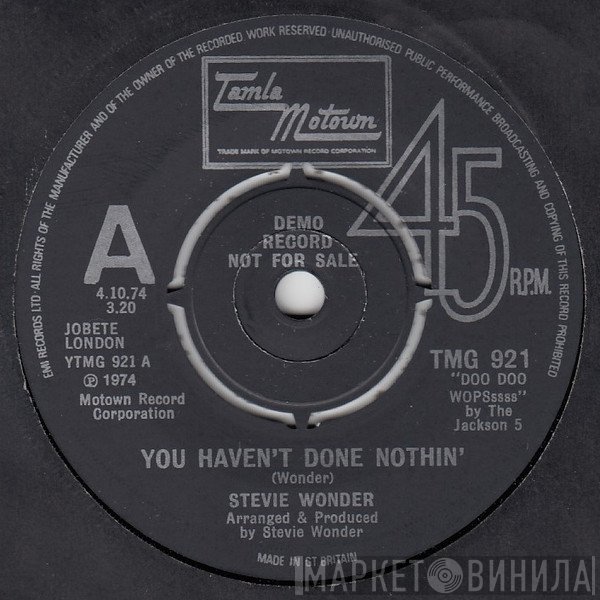 Stevie Wonder - You Haven't Done Nothin'