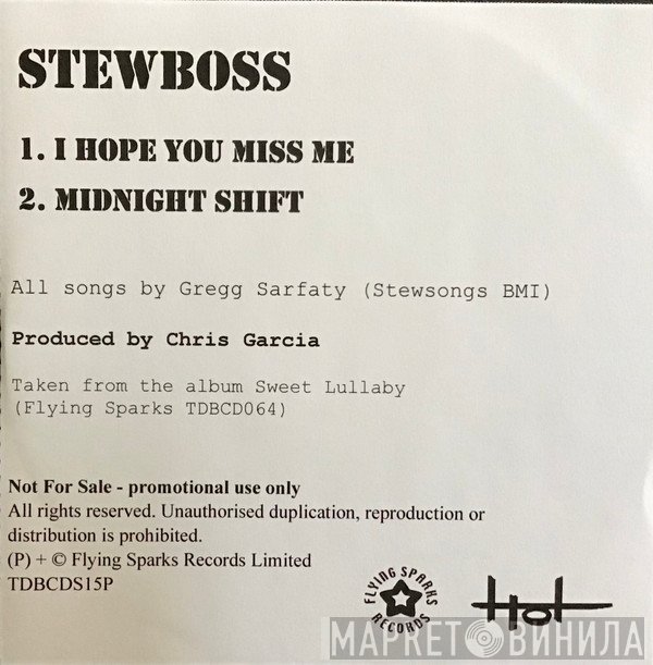 Stewboss - I Hope You Miss Me