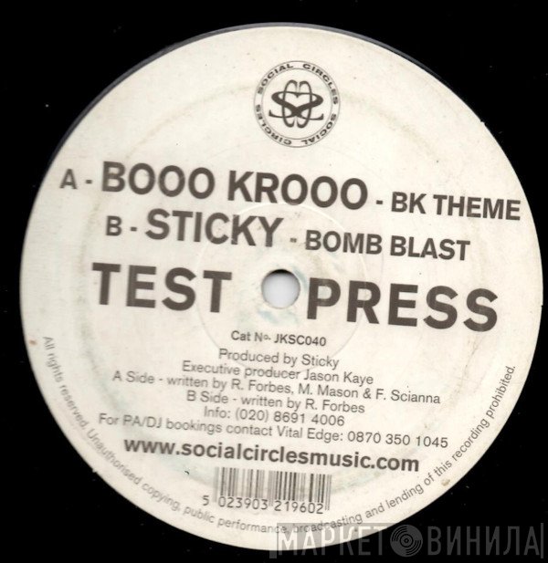 Sticky, The Booo Krooo - Booo Krooo Theme / Bomb Blast
