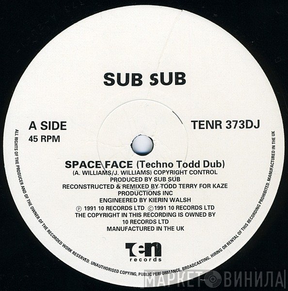 Sub Sub - Space Face (Todd Terry Remixes)