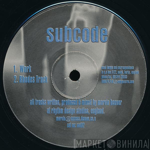 Subcode  - Work / Rhodes Track