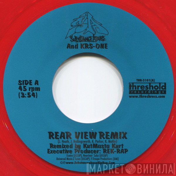 Substance Abuse And KRS-One  - Rear View