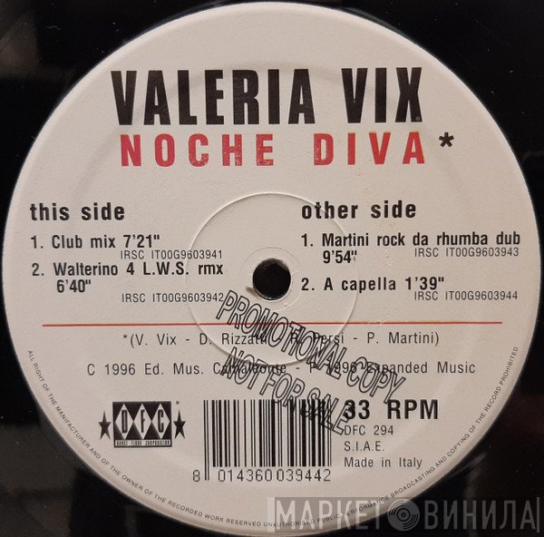 Sueño Latino, Valeria Vix - Noche Diva