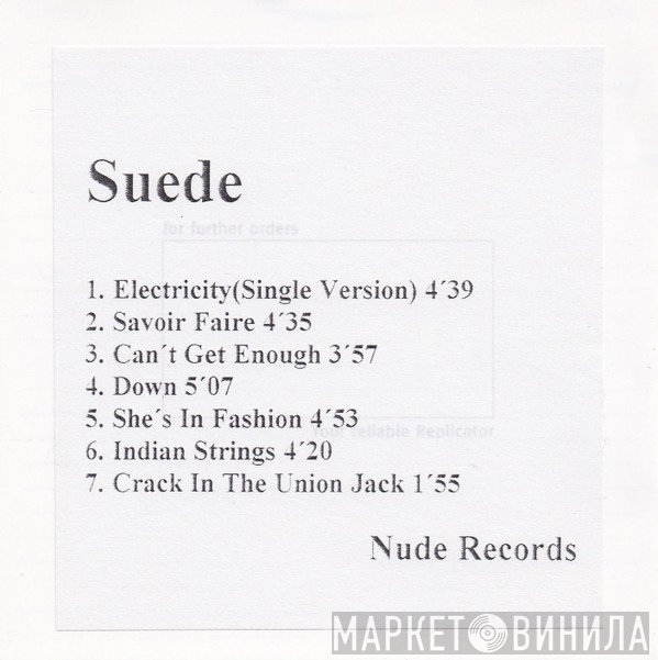 Suede  - Suede Sampler