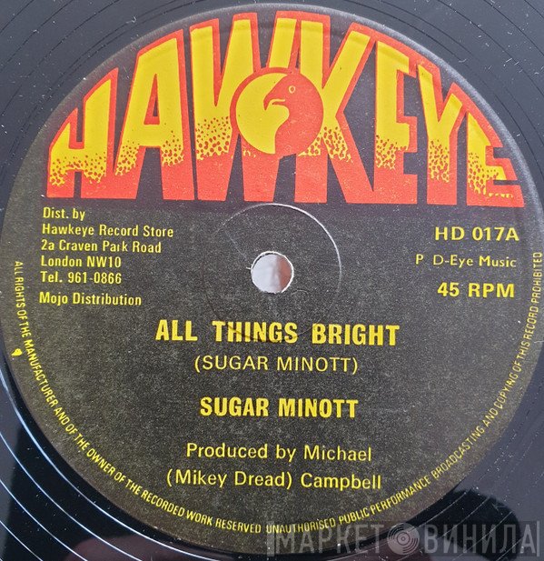 Sugar Minott - All Things Bright / Can't Take No Fight