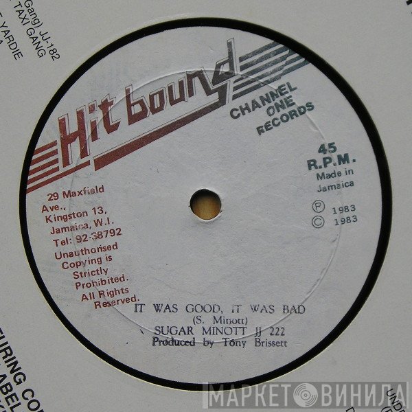 Sugar Minott - It Was Good, It Was Bad