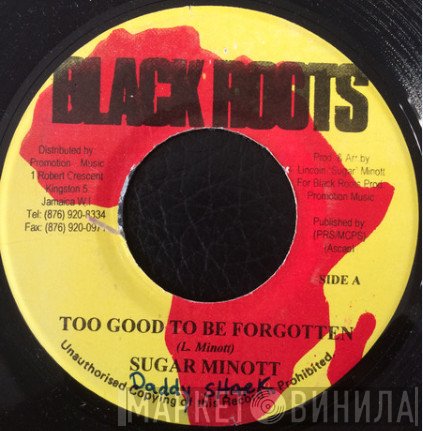 Sugar Minott - Too Good To Be Forgotten