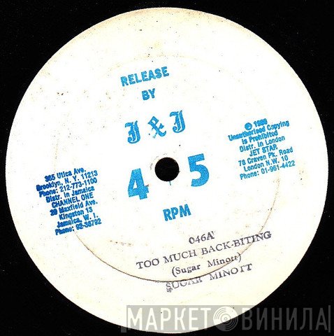 Sugar Minott  - Too Much Back-Biting