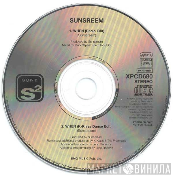 Sunscreem - When