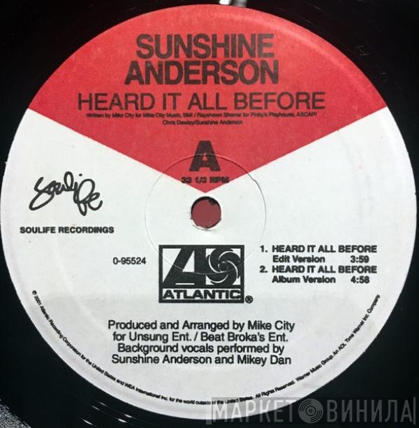 Sunshine Anderson - Heard It All Before