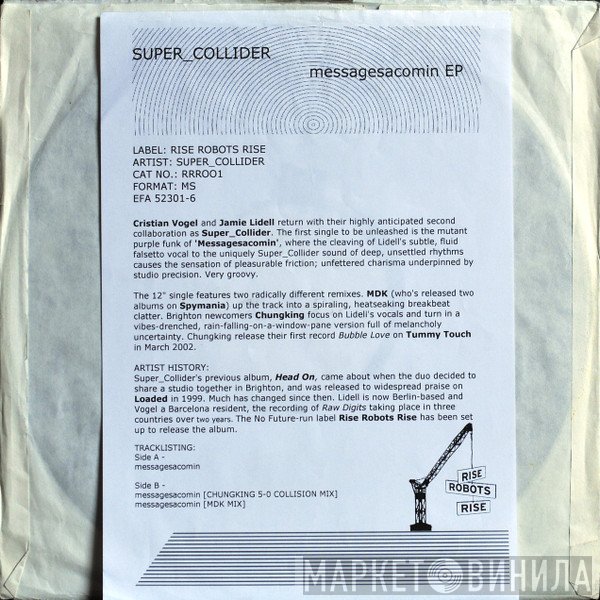 Super_Collider  - Messagesacomin EP