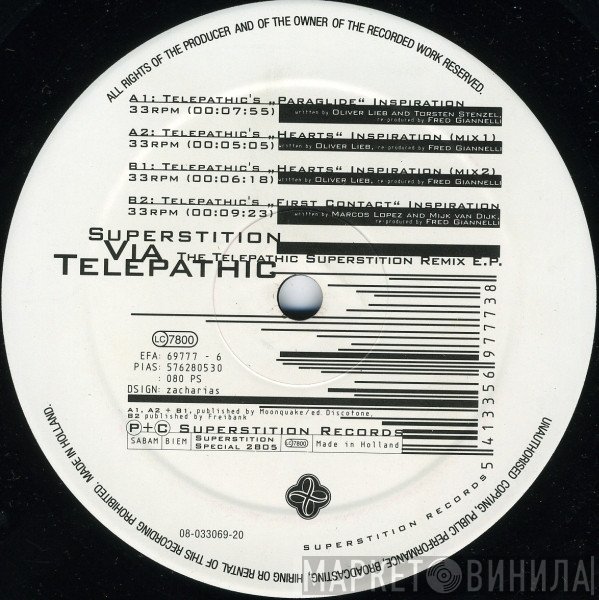  - Superstition Via Telepathic - The Telepathic Superstition Remix E.P.