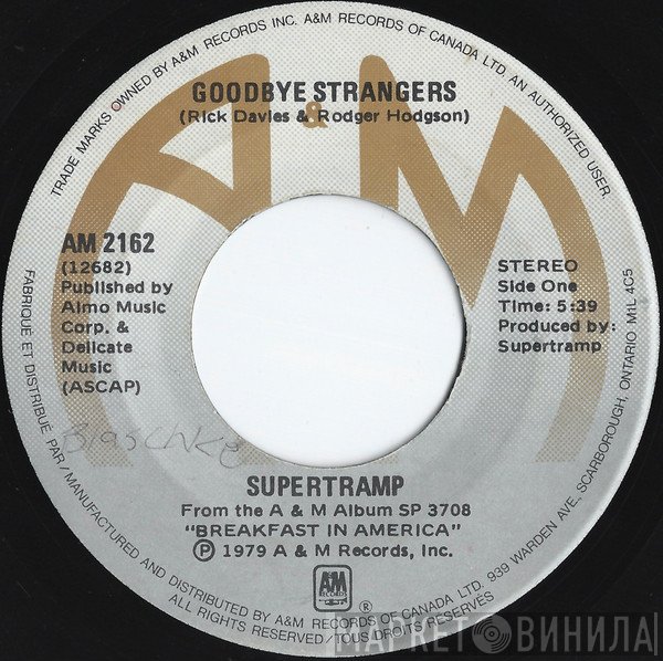 Supertramp  - Goodbye Stranger