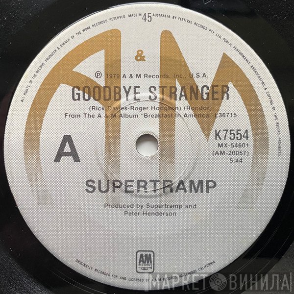 Supertramp  - Goodbye Stranger