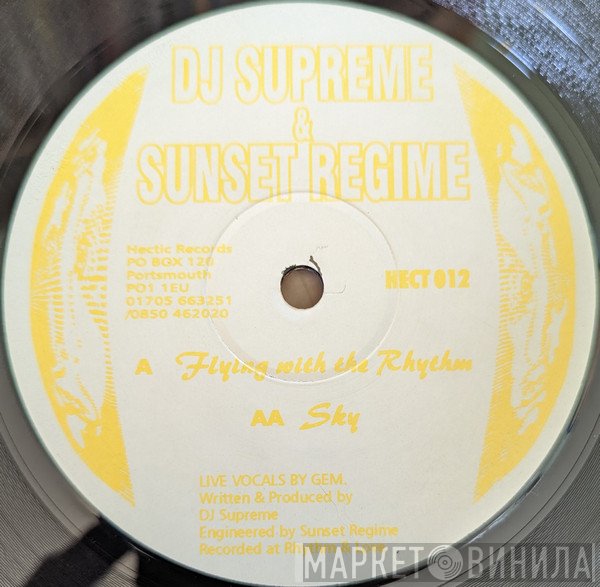Supreme, Sunset Regime - Flying With The Rhythm / Sky