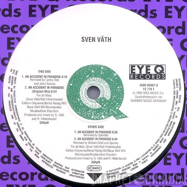 Sven Väth - An Accident In Paradise (Remixes)