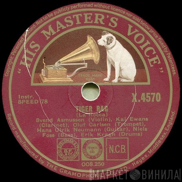 Svend Asmussen, Kai Ewans, Oluf Carlsson, Ulrik Neumann, Niels Foss, Erik Kragh  - Tiger Rag / My Blue Heaven