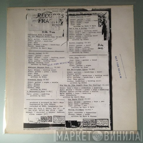 Swell Maps  - ... In "Jane From Occupied Europe"