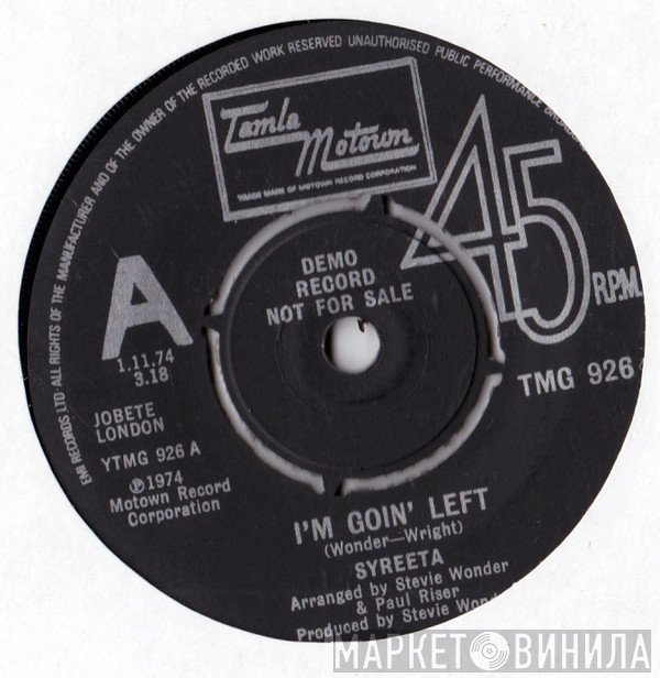 Syreeta - I'm Goin' Left
