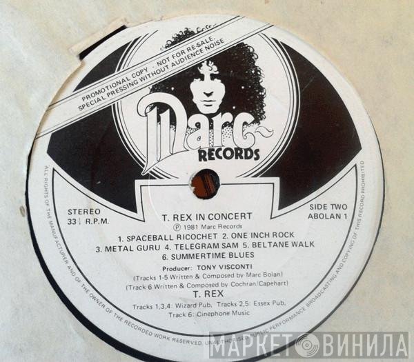 T. Rex  - T. Rex In Concert