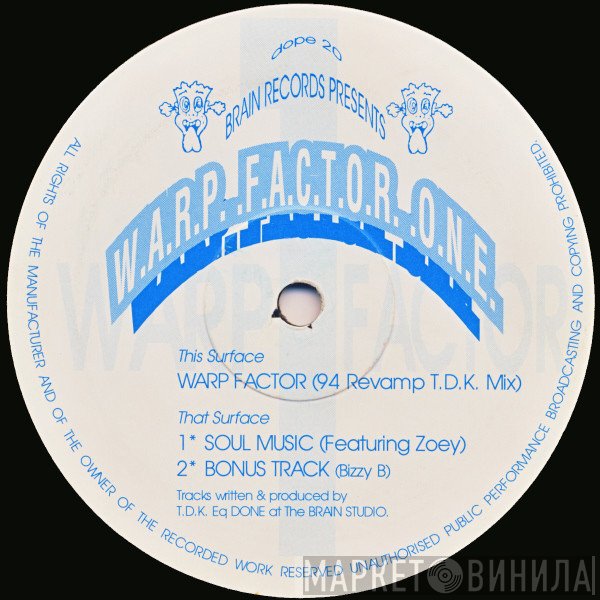 TDK & Bizzy B  - Warp Factor One