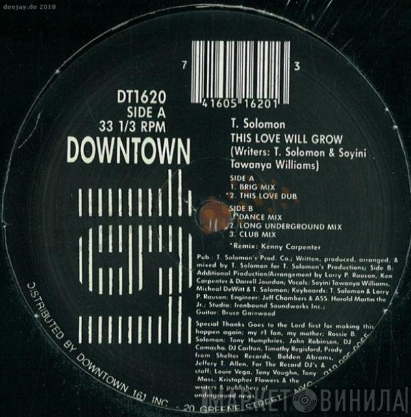 T. Solomon  - This Love Will Grow