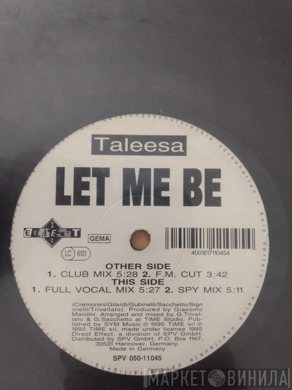 Taleesa  - Let Me Be