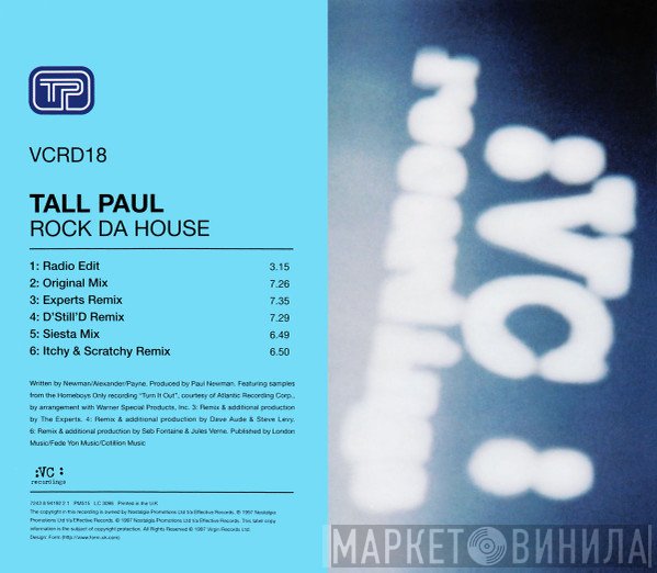 Tall Paul - Rock Da House